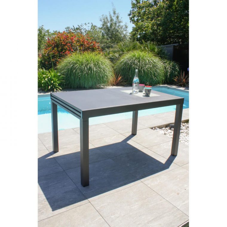 Table De Jardin Extensible 6/10 Personnes Gaston En Aluminium … encequiconcerne Table De Jardin Lors D&#039;Un Entretien