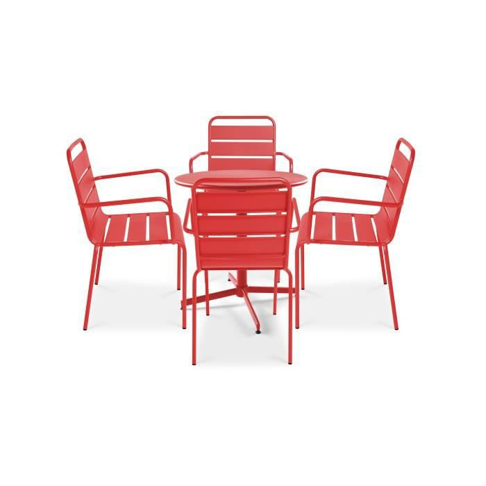Table De Jardin Rouge Pas Cher - Le Mobilier destiné Salon De Jardin Pas Cher À Défaut De Couleur