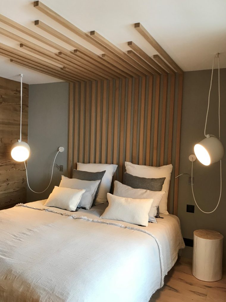 #Têtedelit #Tasseaux #Bois #Design #Angéliquebuisson #Homedesigner # … destiné Deco Chambre En Vert