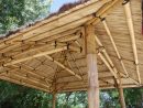 Toiture Abri De Jrdin Gazebo En Bambou Espace Zen pour Salon De Jardin Aluminium Sous Toiture