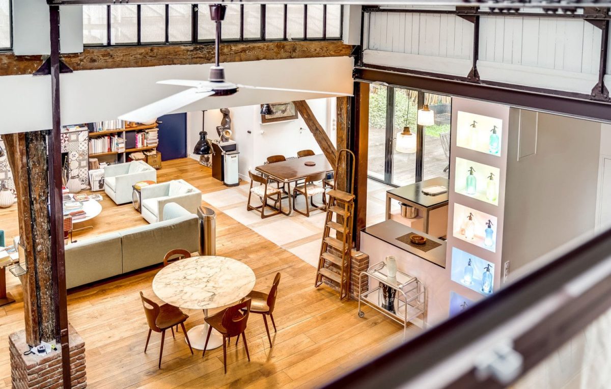 Un Loft Près De Paris Dans Un Ancien Bâtiment Industriel - Planete Deco ... destiné Salon De Jardin Castorama Près De Paris