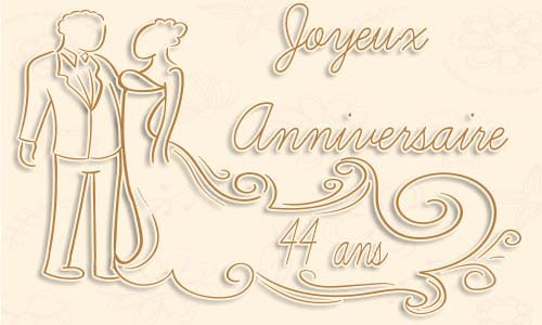 44 ans de mariage noce de