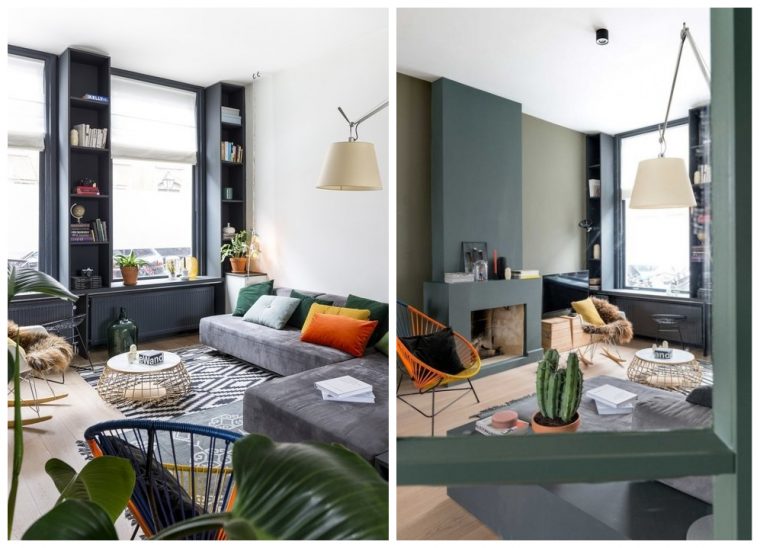 Appartement Bohème Aux Couleurs Froides – Blog Déco Clematc pour Decoration Interieure Salon Malgré La Maison