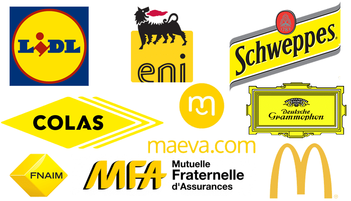 marque jaune logo