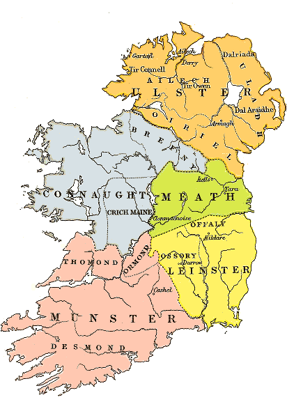 les 4 provinces d’irlande