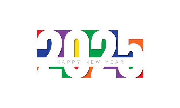 Premium Vector | 2025 happy new year background design