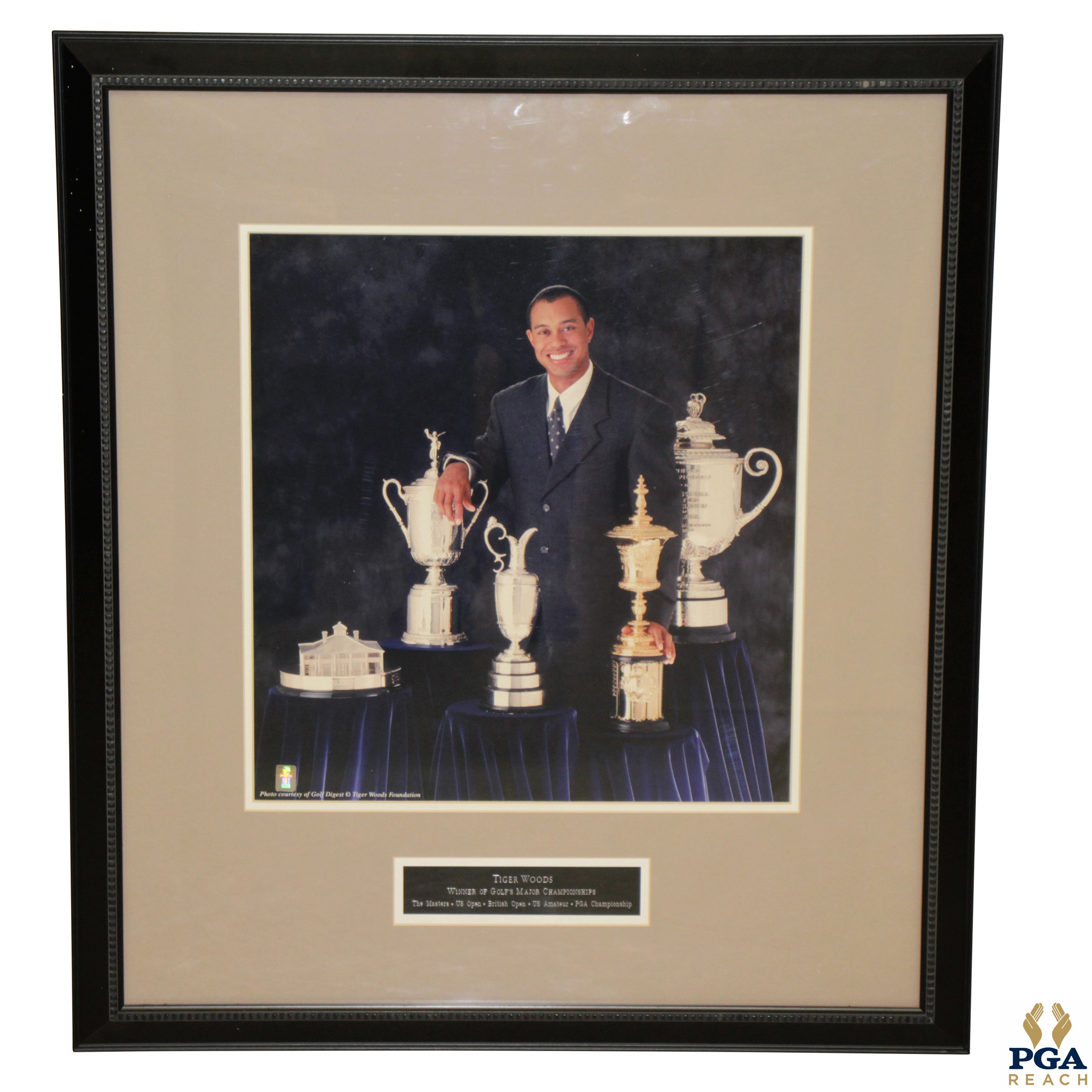 Lot Detail - Tiger Woods Foundation Photo Presentation Of Tiger & His