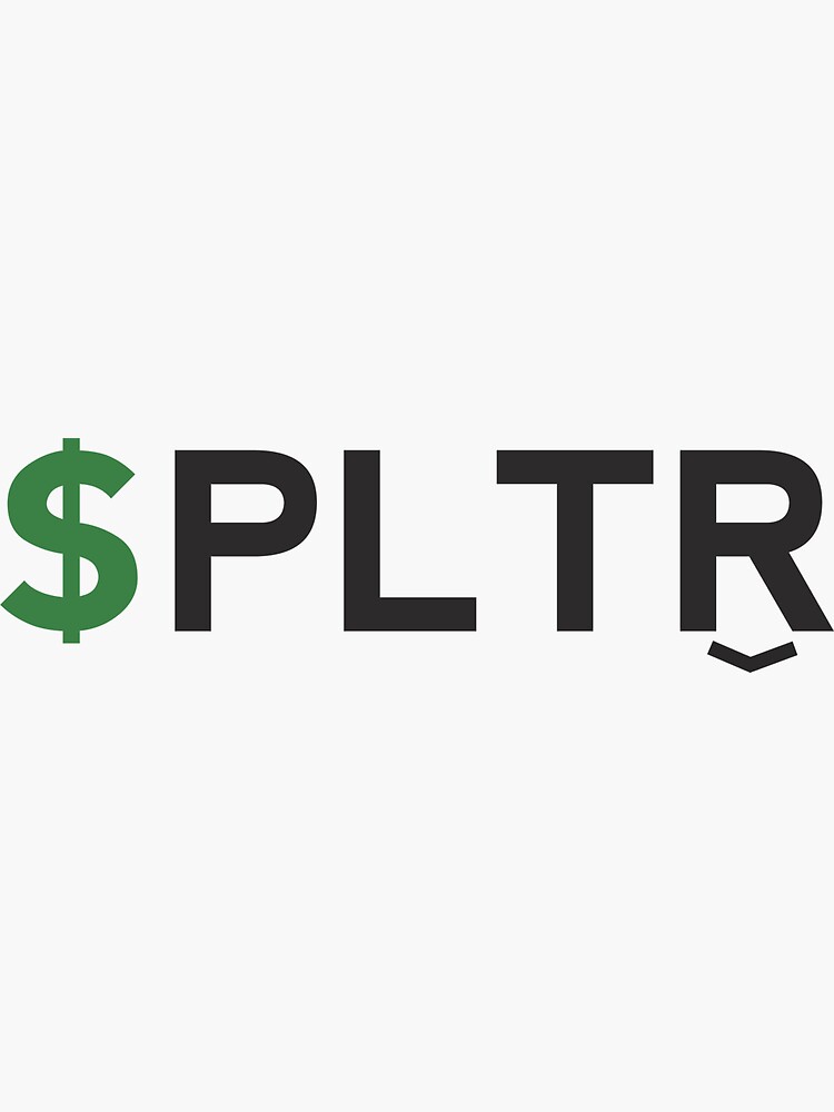 "PLTR Stock Ticker (Palantir)" Sticker for Sale by the-two-store