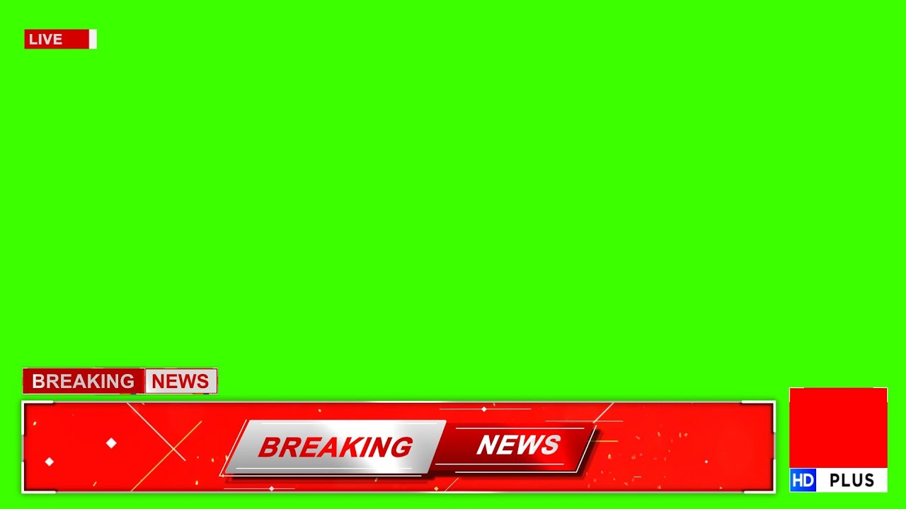 Breaking News Lower Third Breaking News Green Screen News Template