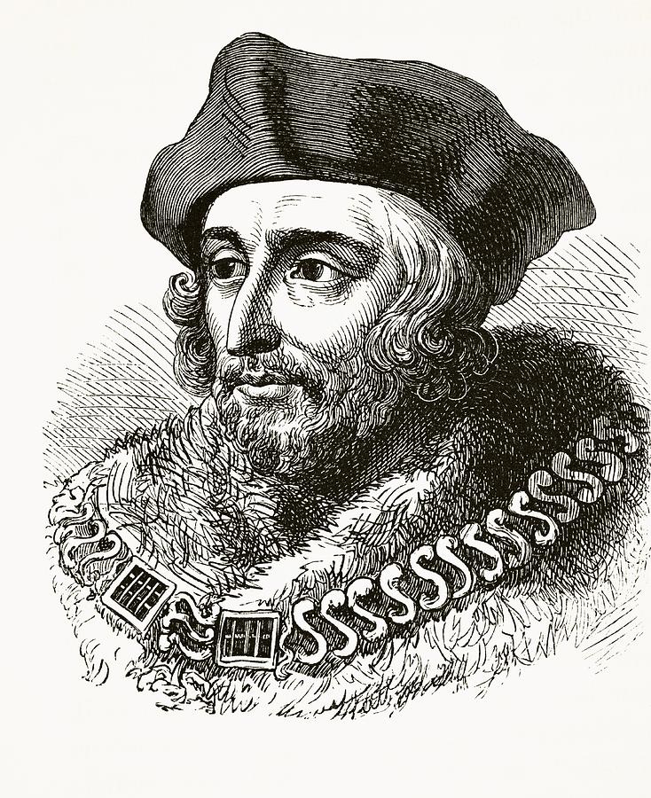 Sir Thomas More Aka Saint Thomas More Drawing by Vintage Design Pics