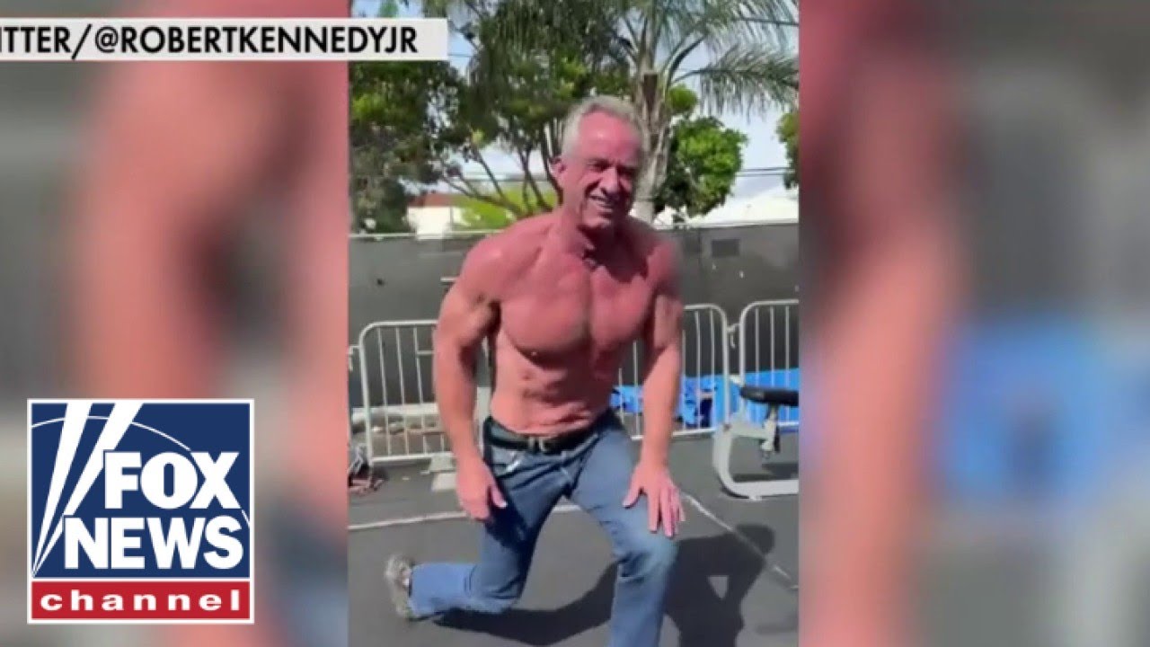 RFK Jr. takes jab at Biden's 'fitness' in shirtless video - YouTube