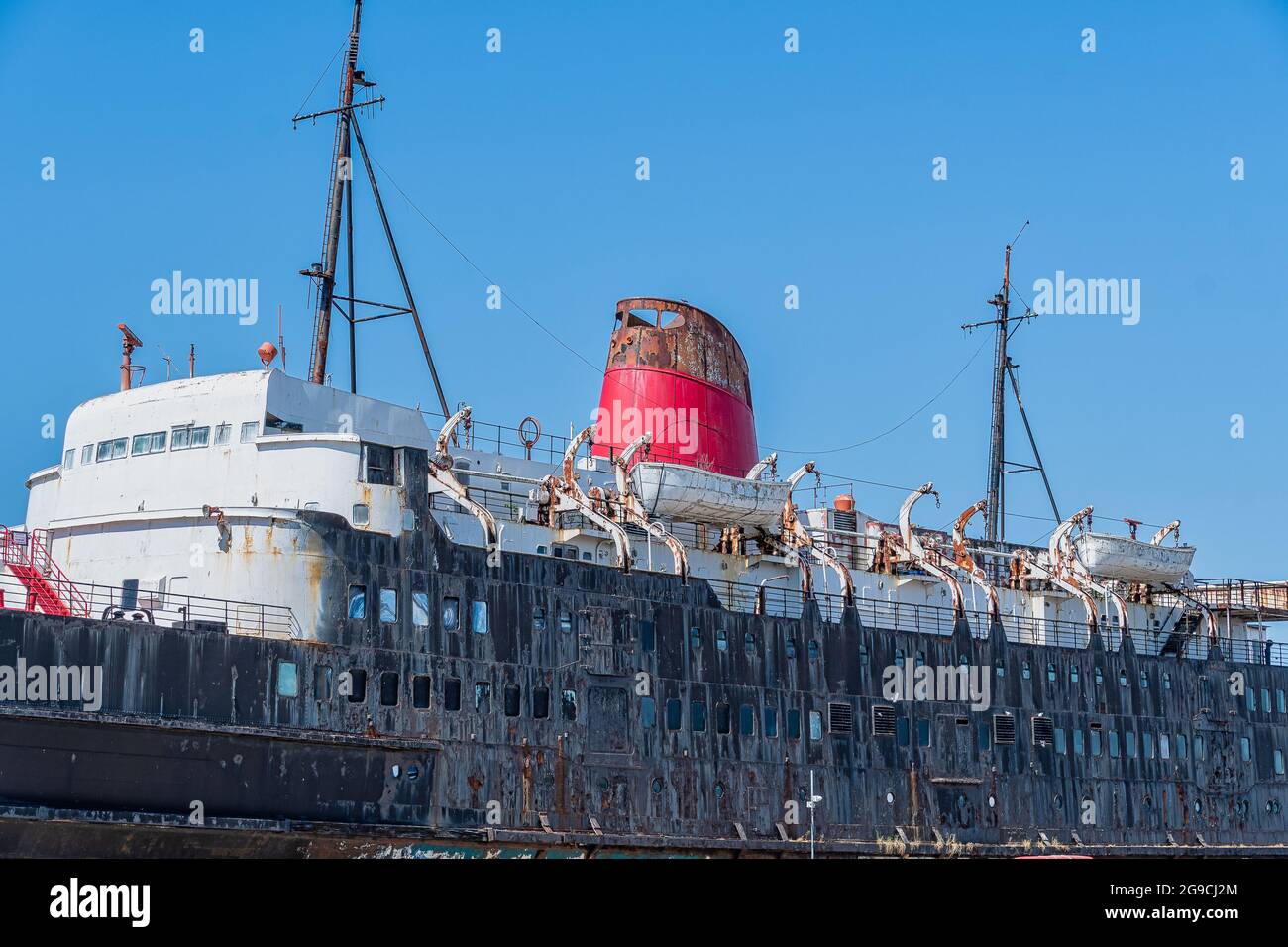 MOSTYN, NORTH WALES, UK - JULY 18, 2021: TSS Duke of Lancaster