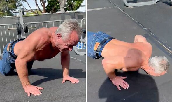 RFK Jr shows off impressive gym routine as he gets ready for war on